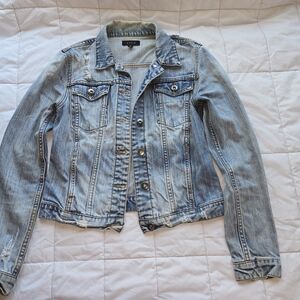 DSTLD Denim Blue, Ripped Jacket Size S